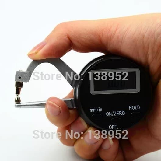 Kualitas tinggi 0-25mm digital thickness gauge digital jewel GEM alat