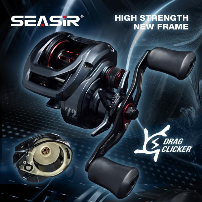 SEASIR MERCURY X SEAHUNTER TURBO PRO BRUTUS PRO REEL PANCING BAITCASTING FISHING REEL,DRAG
