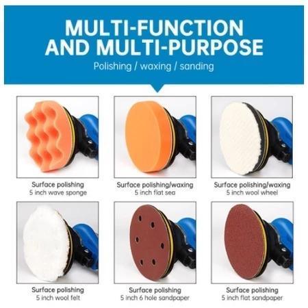 kencana REAIM Air Orbital Sander 15000 rpm, Sander Orbital 5 Inch, Mesin Amplas Orbital dengan