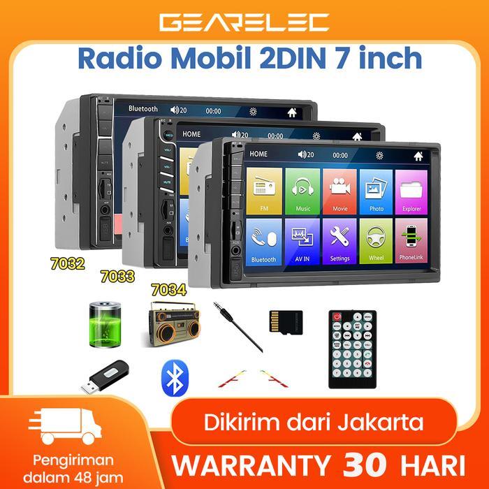 Mobil Head Unit Player Double Din Mp5 Multimedia Player Layar 7 Inch