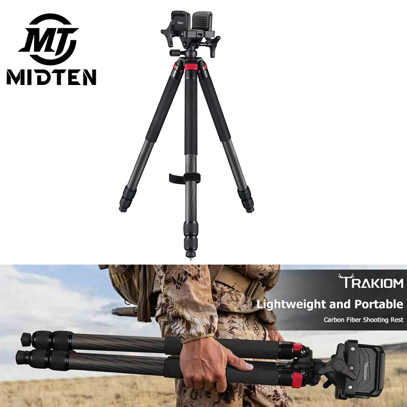 Shooting Carbon Fiber Rest Crossbow Stand for Hunting Provides Stability Lightweight Adjustable Legs