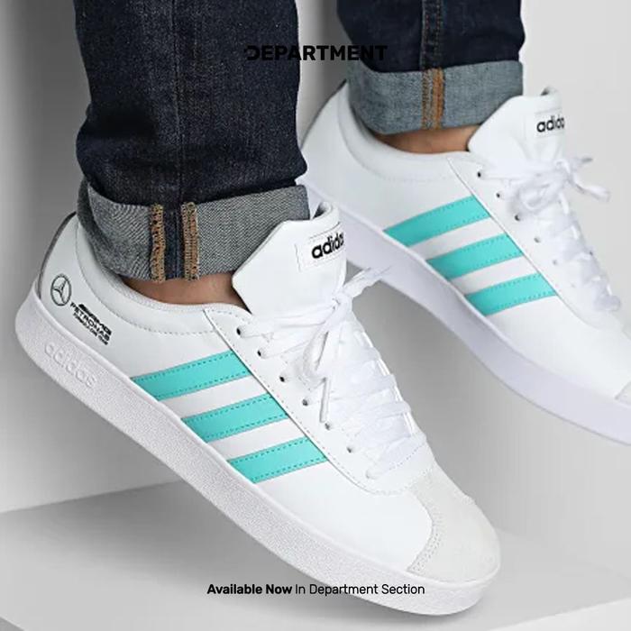 Premium Sepatu Skate ADIDAS VL COURT X MERCEDES AMG PETRONAS FORMULA ONE TEAM JR1069 ORIGINAL Murah