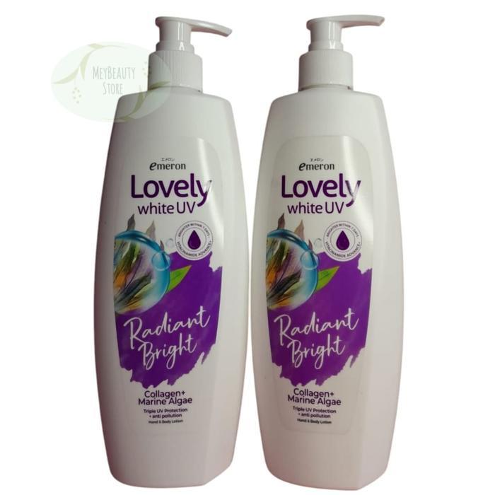 vfvv- Emeron Lovely White Hand & Body Lotion Uv 500 Ml X2 (Isi2Pc) Memutihkan Handbody