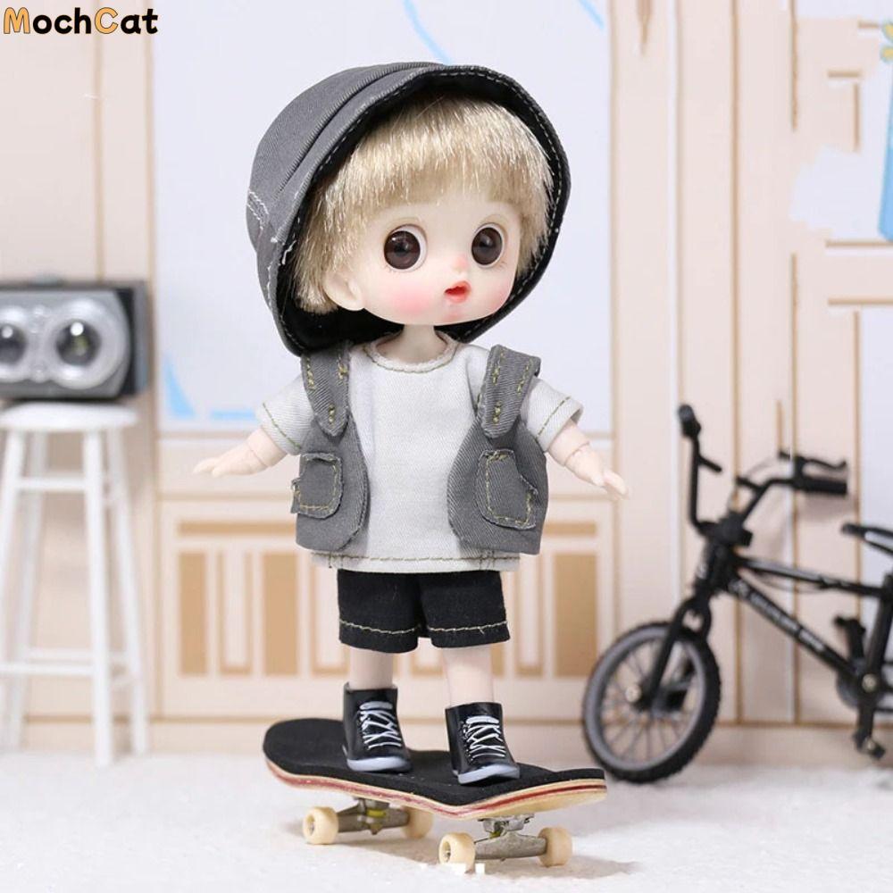 Movable Joints Ob11 Doll with Clothes Mini Adjustable Obitsu Clothes Doll Kawaii 14CM Ob11 Bjd Doll