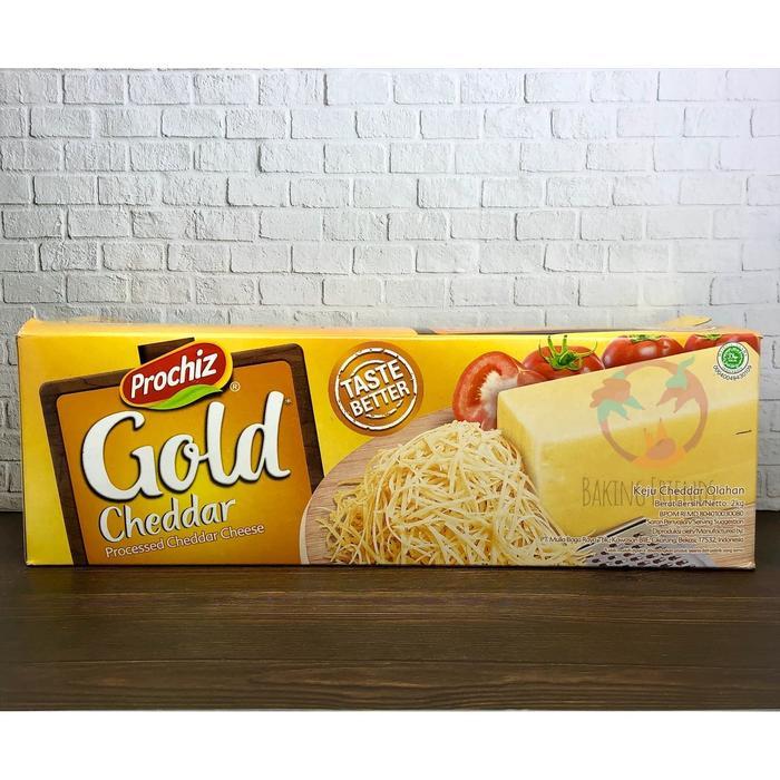 Prochiz Gold Cheddar 2 Kg / Keju Cheddar Prochiz Gold 2 Kg