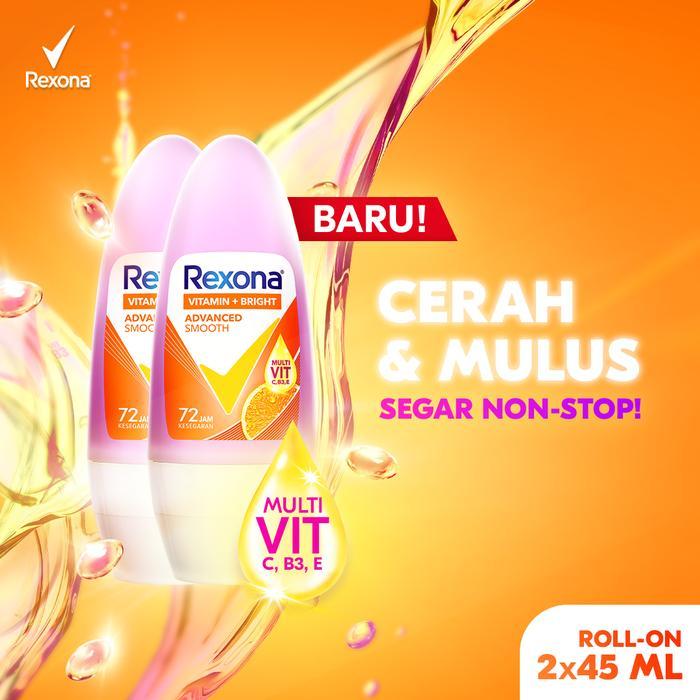i0cc- Rexona Advanced Smooth Roll On 45Ml Twinpack