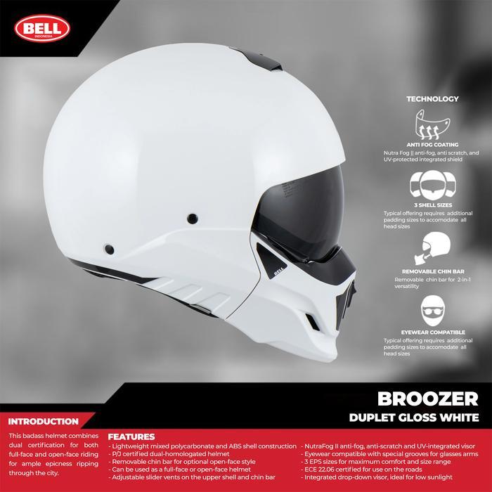 Helm Bell Broozer Duplet White Crossover