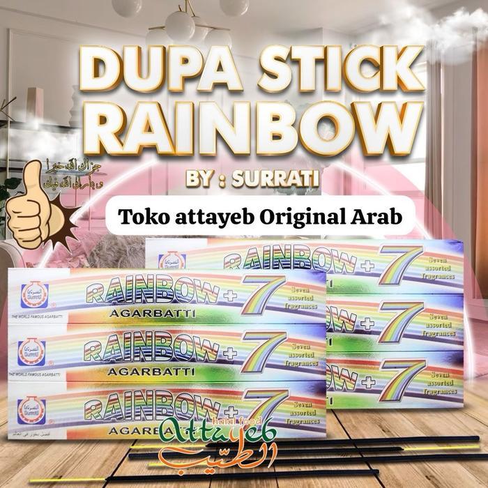 Bakhoor Bukhur Surrati RAINBOW 7 Original Dupa Arab Surati 42 Lidi Stik