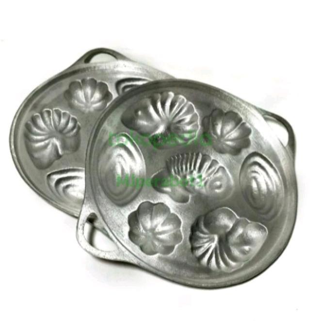 Cetakan Kue Cubit Motif 7 Lubang/ Cetakan Kue Cubit Karakter