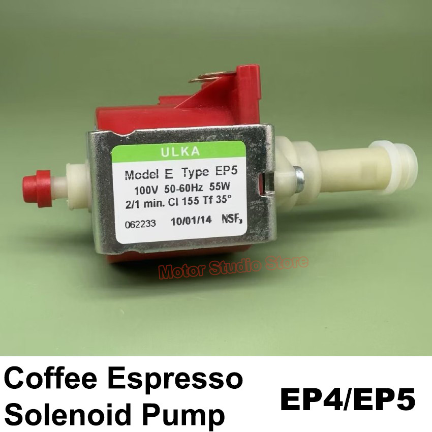 Ulka Ep4/Ep5 55W Ac 100V 50-60Hz Water Electromagnetic Plunger Pump Solenoid Pump For Coffee Machine