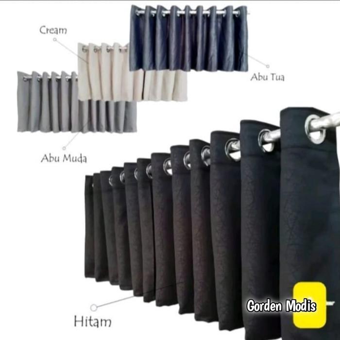 Gorden Kolong Dapur Blackout Premium/ Gorden Meja Kompor Minimalis Original