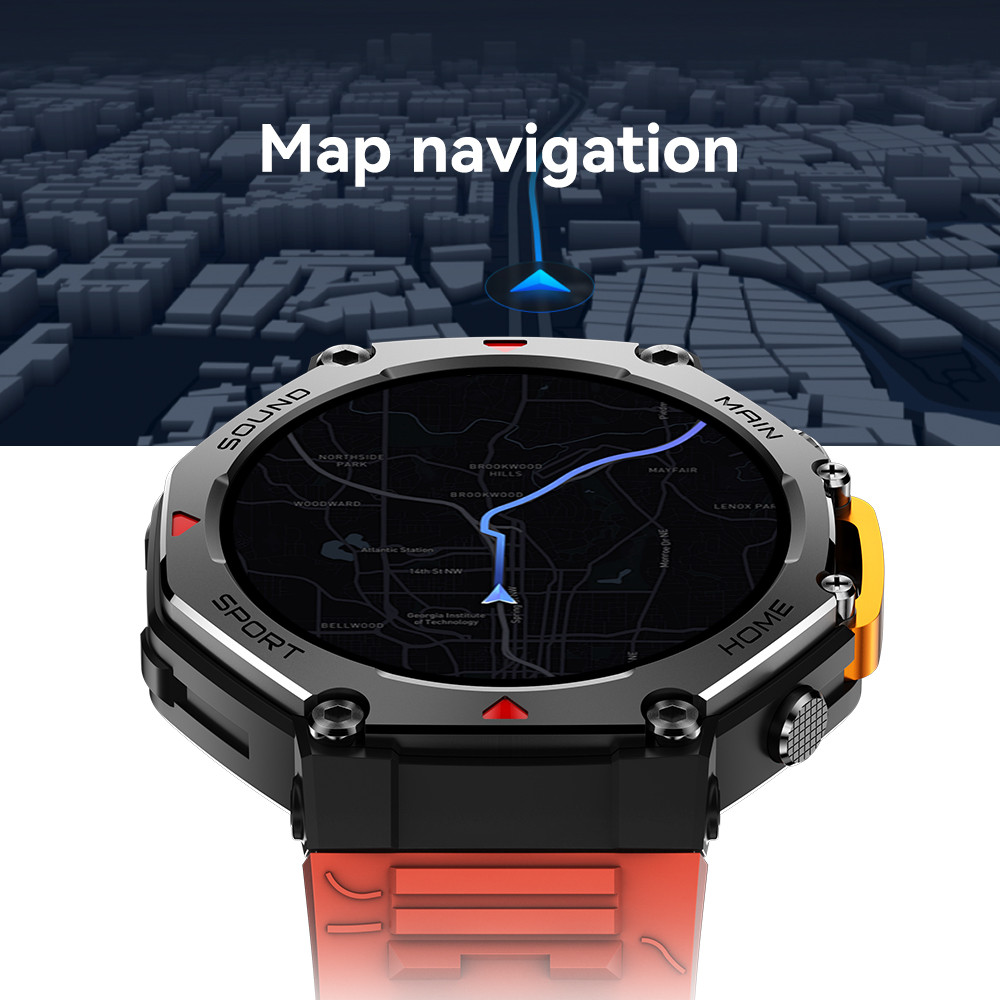YTOM Microwear MA31 M-Rex4 5ATM Waterproof Smart watch For Men Women Sport SmartWatch with Compass