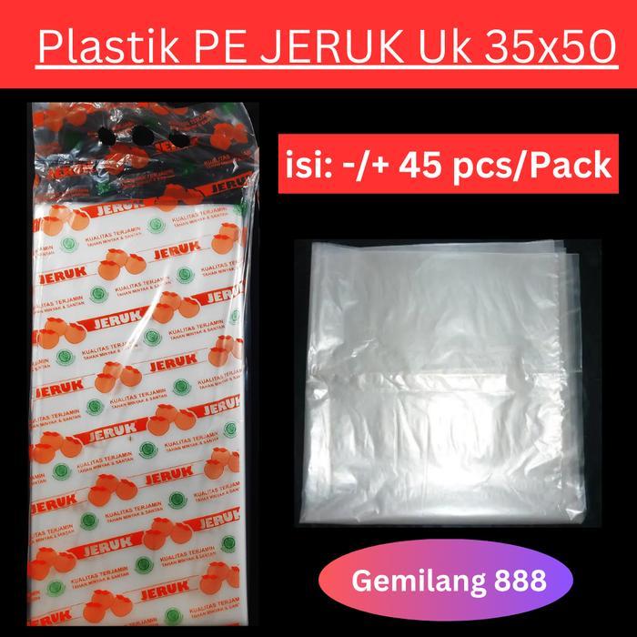 Kantong Plastik Pe Bening Uk 35X50, Plastik Bening, Plastik Sayur