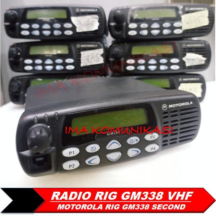 RIG BEKAS SECOND MOTOROLA GM338 VHF VERSI 45WATT