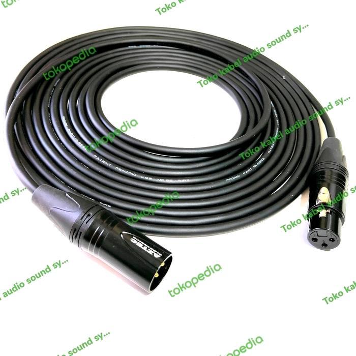 BERKUALITAS Kabel microphone 10 meter Mogami neglex 2549 xlr male-female Aztec Gold Kabel mic mogami
