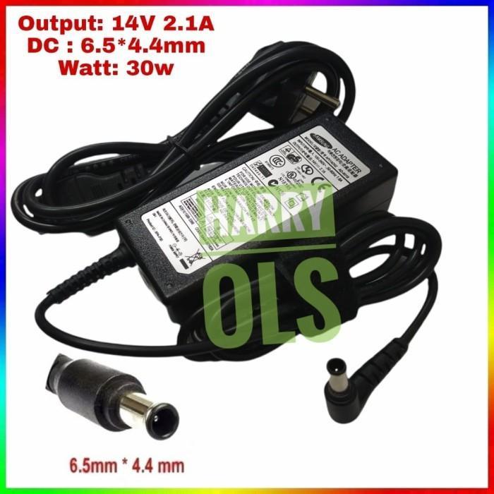 BERKUALITAS AC Adapter Charger TV LCD LED Monitor Samsung LG 14V 2.1A Bonus Kabel