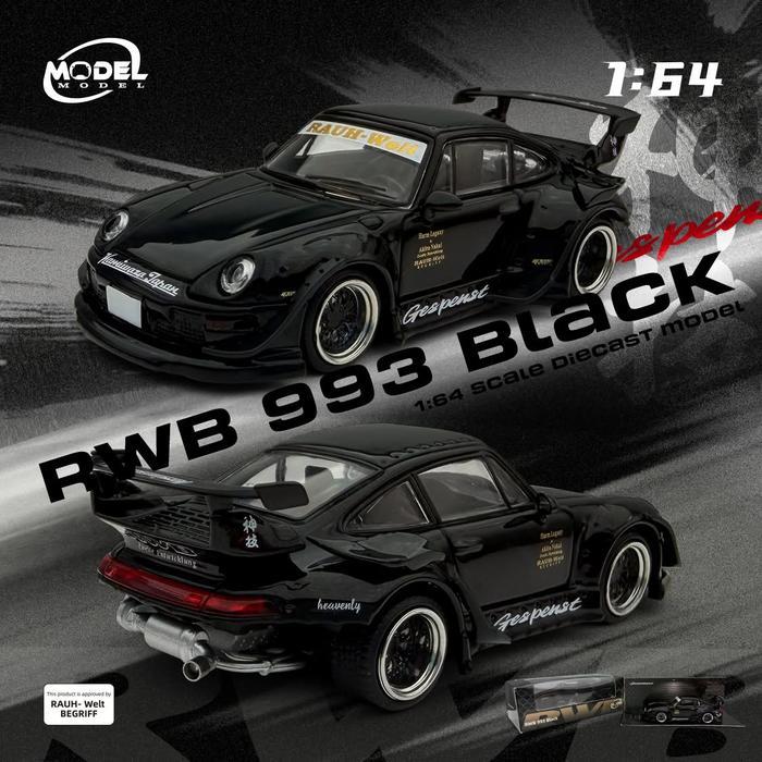 MODEL MODEL 1/64 RWB 993 BLACK - MM64-RWB993-004
