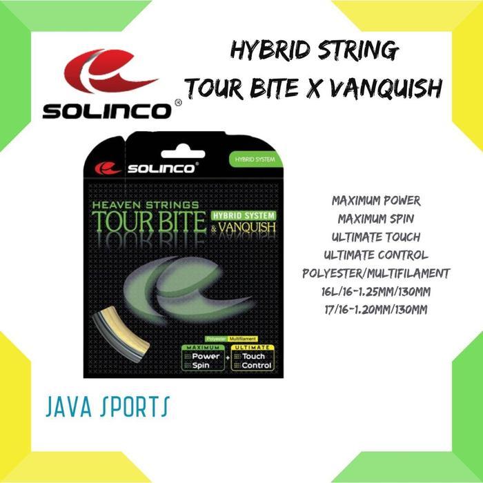 Senar Raket Tenis Solinco Tour Bite X Vanquish Hybrid System