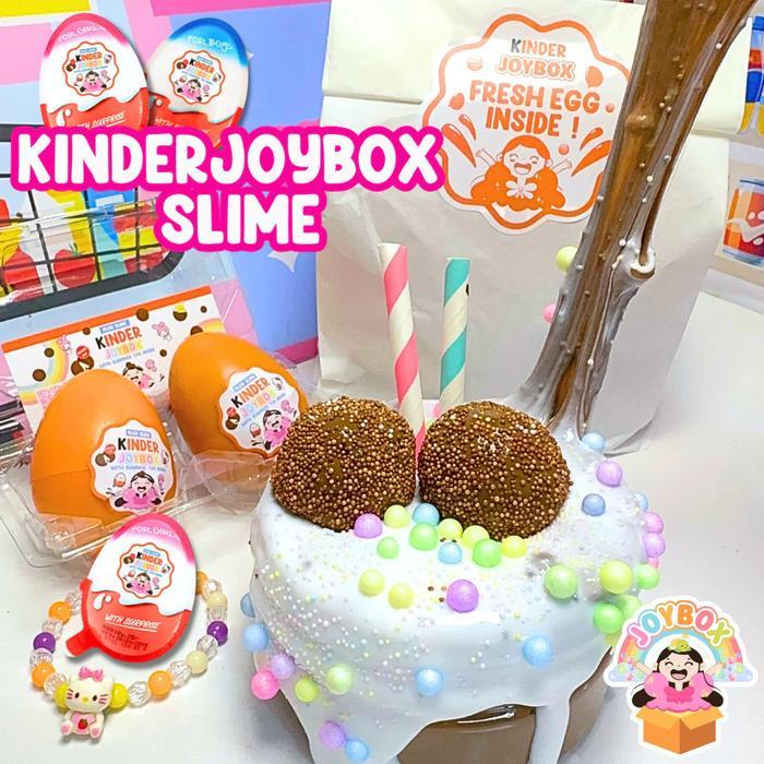 Kinder Slime Joybox Mainan Anak Wangi Coklat & Surprise Telur Terlaris