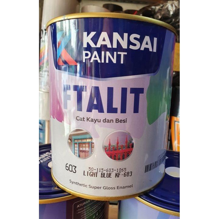 Baru Kansai Ftalit Kf-603 Light Blue Cat Besi Warna Biru