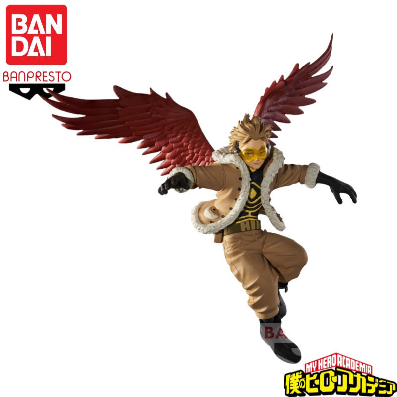 In Stock Original Bandai Banpresto My Hero Academia Hawks Anime Characters Model Toy Birthday