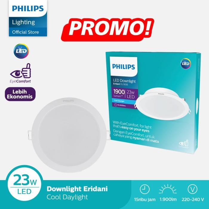 Philips Lampu Downlight Eridani LED18 D200 23W 6500K Putih