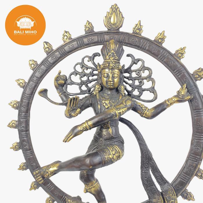 Olaimarket- Patung Dewa Siwa Menari Kuningan/Patung Nataraja/Patung Siwa/Dewa Siwa