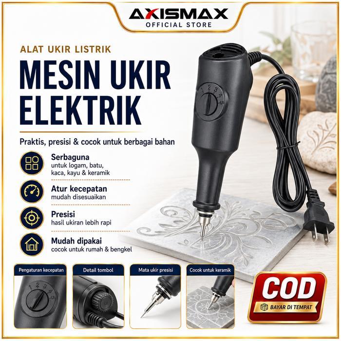 Ada Stok COD Alat Grafir Ukir Mini Engraver Electric Pen Ukir 1mm Mini Grinder Bor Ukir Grafir