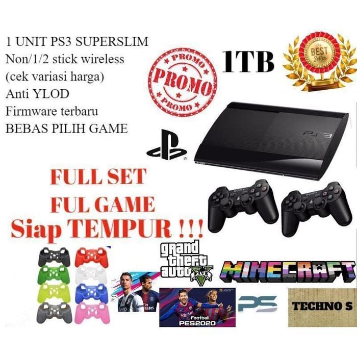 PS3 Superslim 1TB Fulame - PS3 Super Slim 1TB