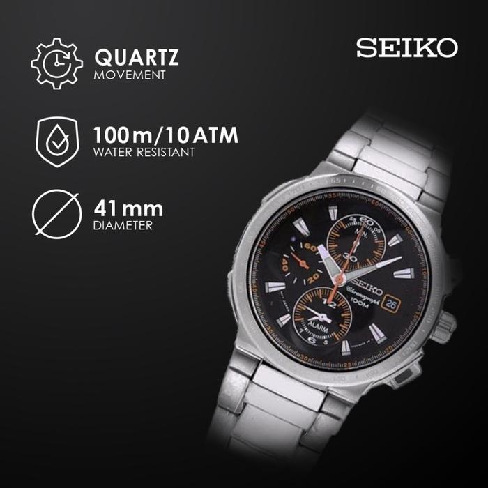 Jam Tangan Pria Seiko Chronograph SNA701 SNA701P1 Original