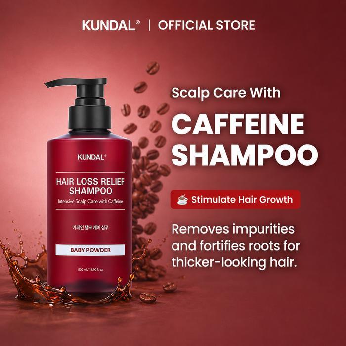 Kundal Scalp Care And Caffeine Shampoo Baby Powder 500Ml