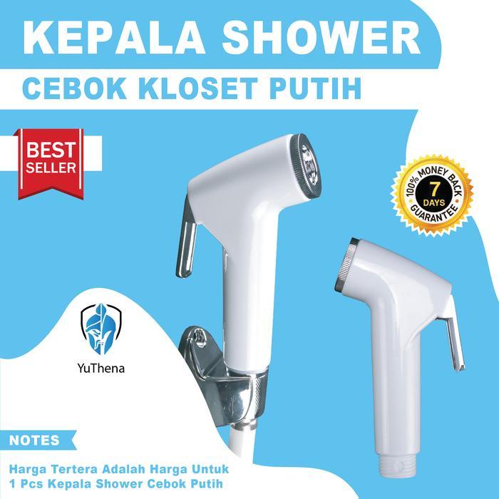 Kepala jet shower Putih-kepala shower cebok semprotan cebok