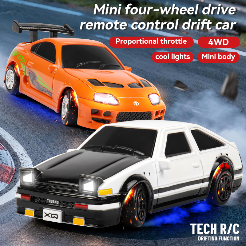 2026 RC Drift Car 1/64 Scale 360 Spin Remote Control Mini High Speed Professional Drift Vehicle Kids