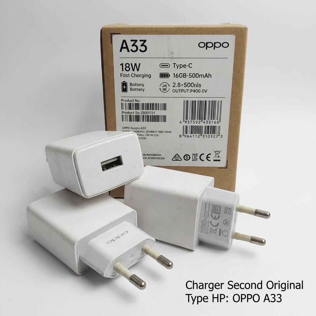 Charger Copotan Oppo OP52CAED Original Bekas 5V2A 10W Kepala Cas Cocok Untuk Oppo A33