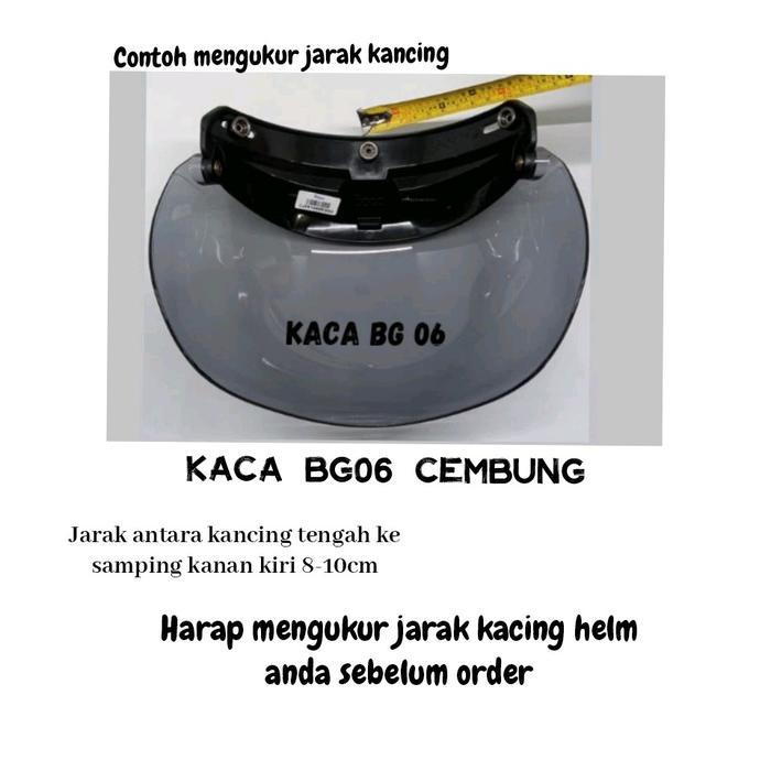 READYY kaca BOGO 06 100% ORIGINAL ASLI BOGO cembung kaca helm bogo