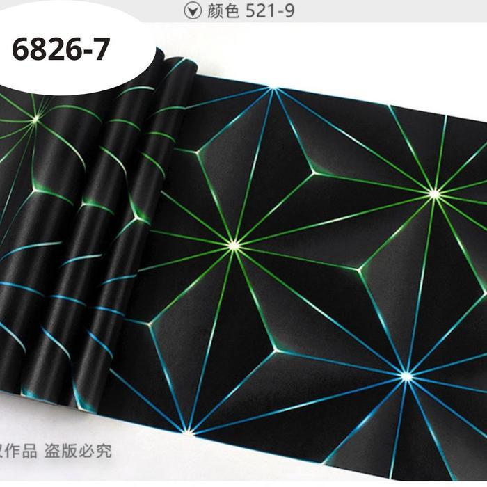 NEEW WALLPAPER STICKER UNTUK DINDING MOTIF BATAKO GARIS