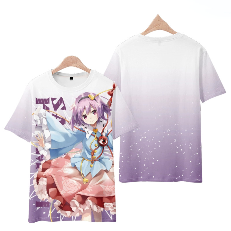 Game Touhou Project Cosplay T-Shirt 3D Hakurei Reimu Print Anime Cartoon Tees Summer Men Women