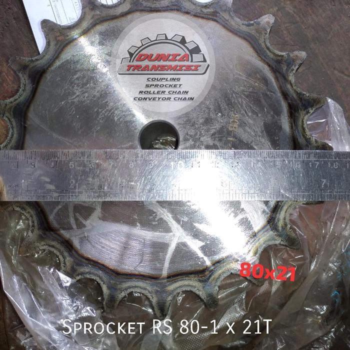 Sprocket Single RS 80 x 21T Sprocket RS 80 Gigi 21 Sproket RS80 Z21