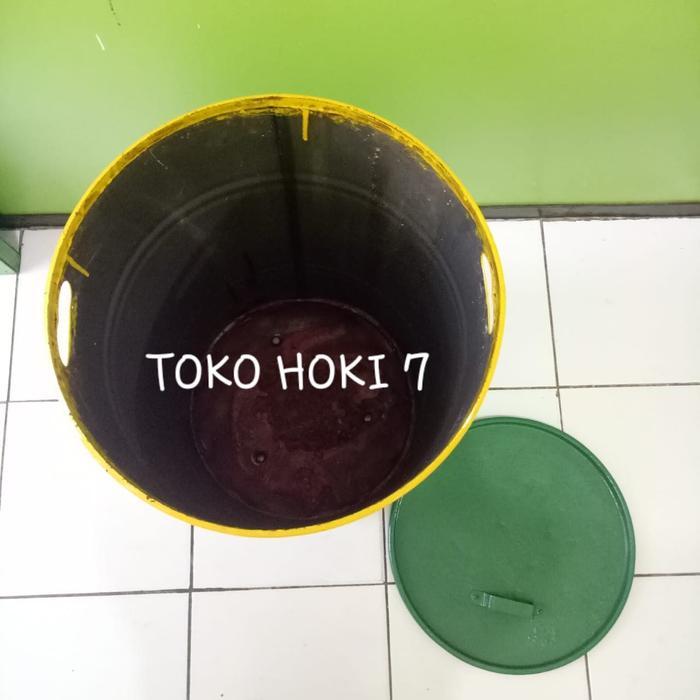 Flash Sale Tong Sampah/Drum Sampah/Tong Besi/Drum Besi/Tong Kaleng Plus Tutup 50L Original