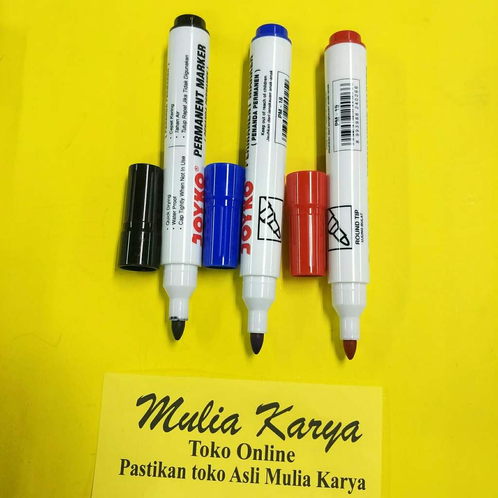 Spidol Permanen / Permanent Marker Joyko PM-17 PM-18 PM-19