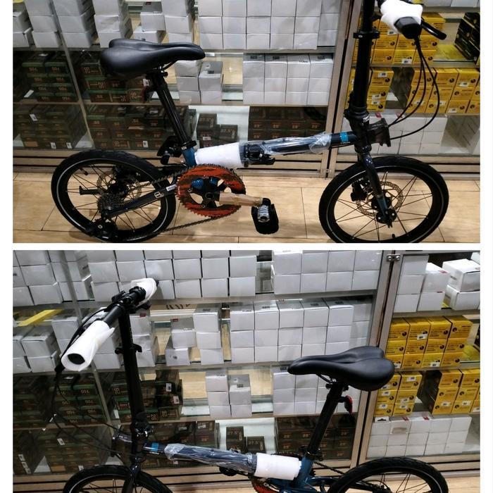 Sepeda Lipat Element Troy X10 Gradient - Black Blue