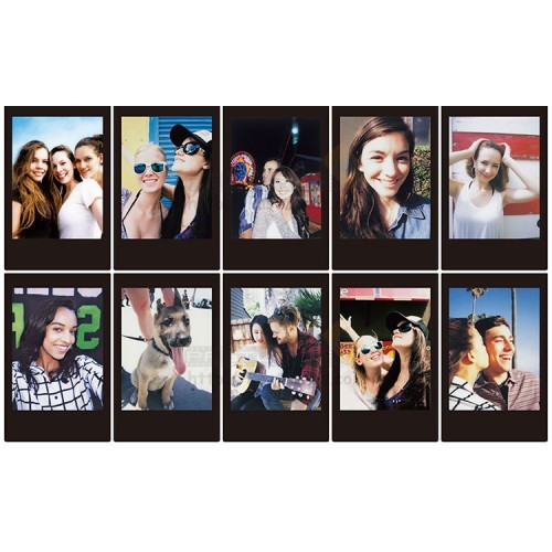 Fuji Instax 12 Monohrome + Blak Photo For Instax LINK 1211 9 7s 8 25 40 90 Evo a+ Free Gift
