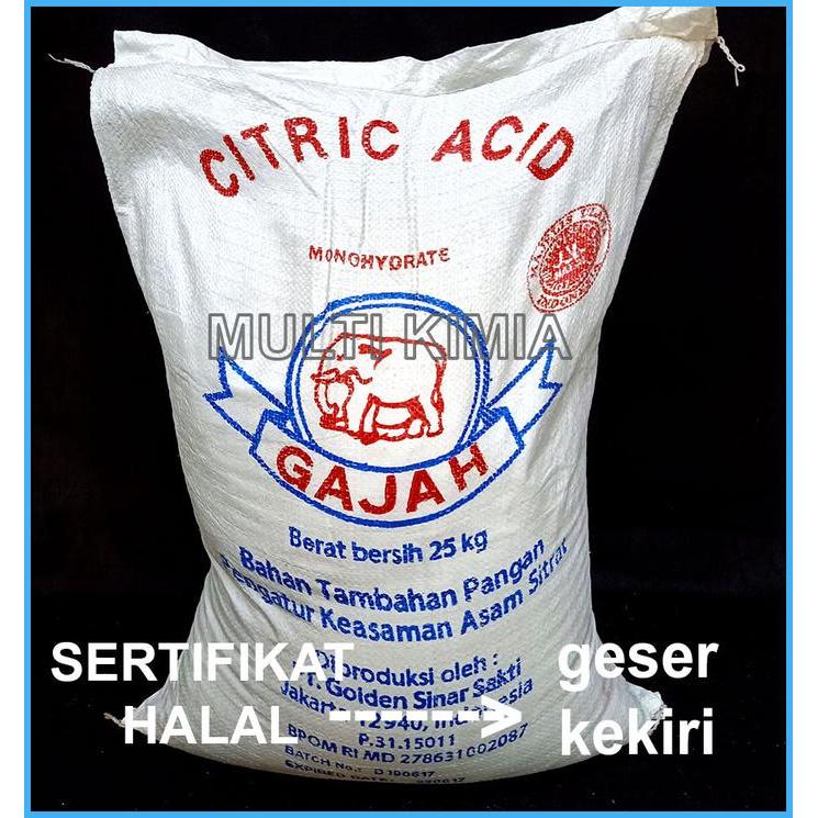 Citric Acid Monohydrate / Asam Sitrat Cap Gajah 1Kg