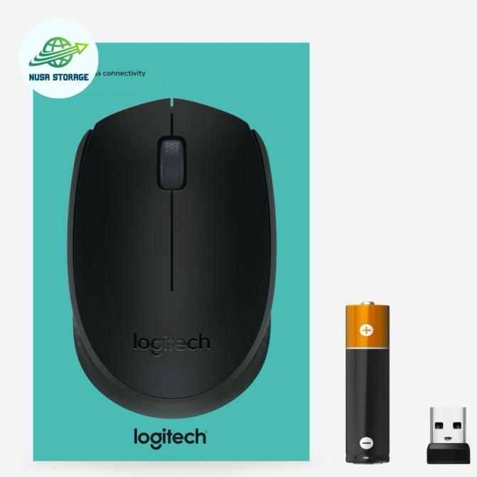Mouse Logitech M170 Wireless Mouse Tanpa Kabel Computer Laptop