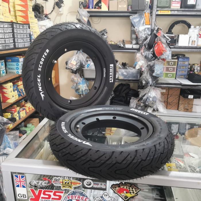 paket Upgrade Velg & Ban Tubeless Pirelli R.10 Vespa Super PS