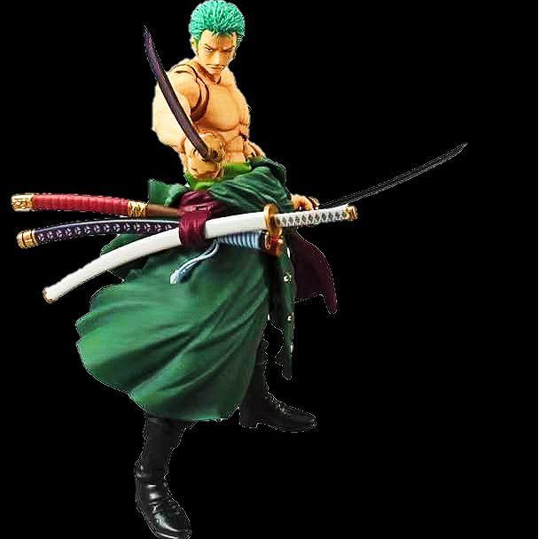 Terbaru Shf Roronoa Zoro Onepiece Pvc Artikulasi Zoro 3 Pedang_Kado Mainan Anak