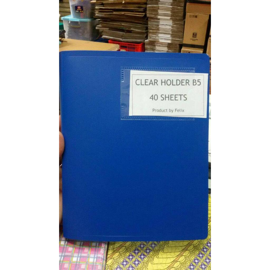 READY Clear Holder / Document keeper B5 isi 40 lembar