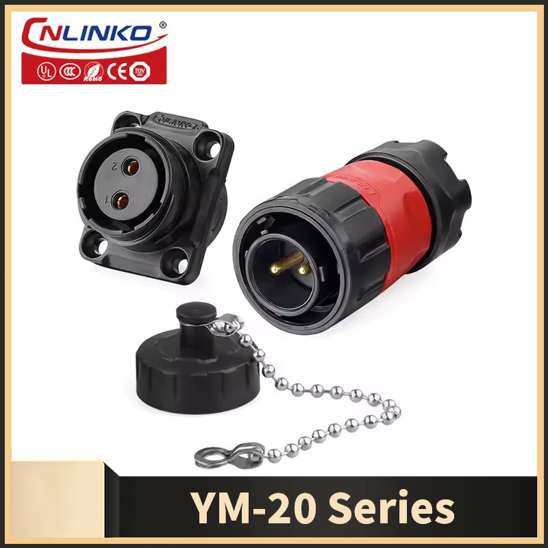 linko M20 2 3 4pin Connector Wire Connector IP68 Waterproof Plastic Electric Plug Socket Power