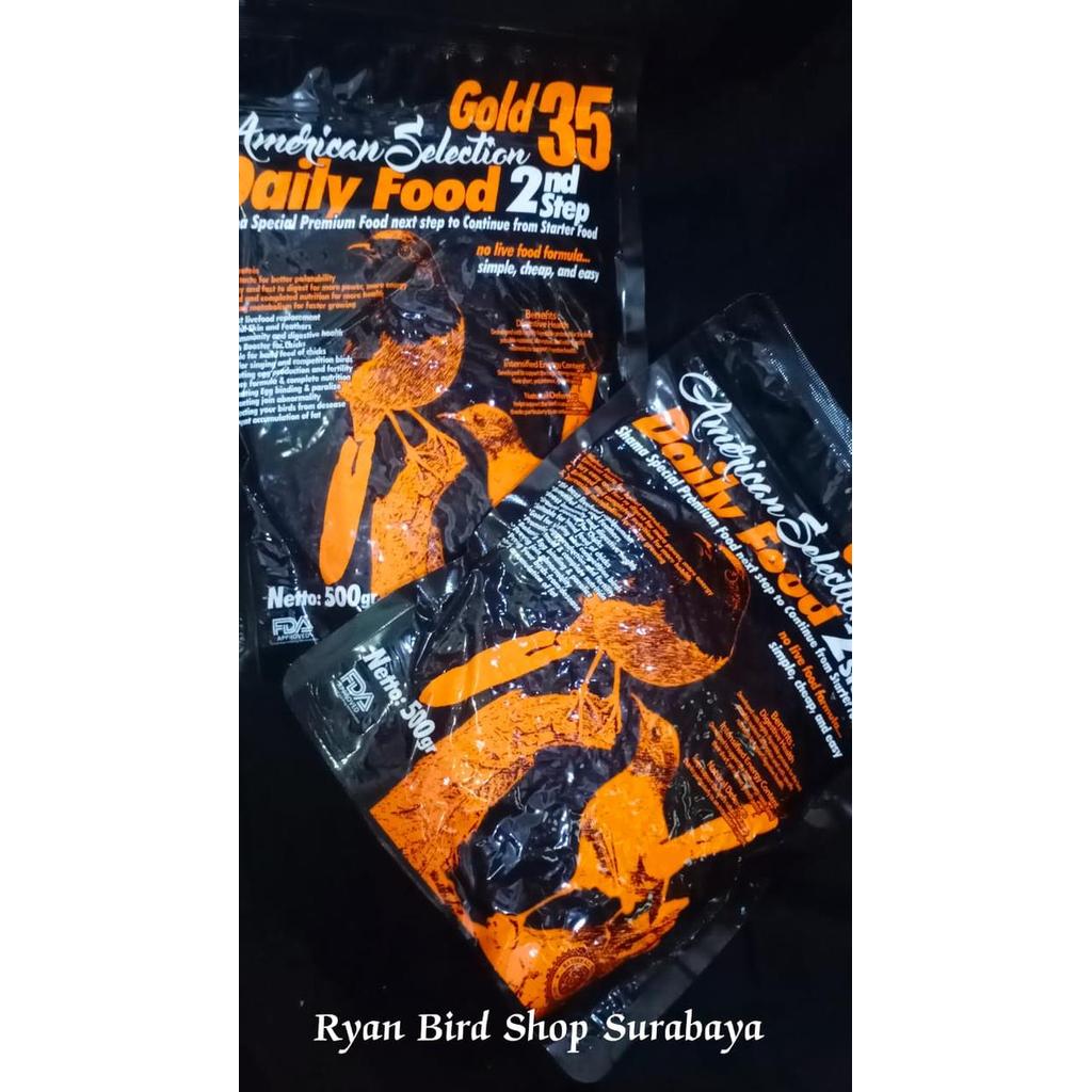 VOER AMS GOLD35 STEP2 ATAU VOER AMERICAN DAILY FOOD KEMASAN 500GRAM