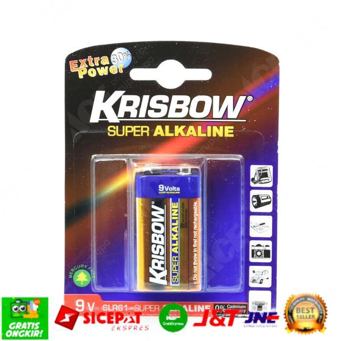 Krisbow Baterai Alkaline 9v